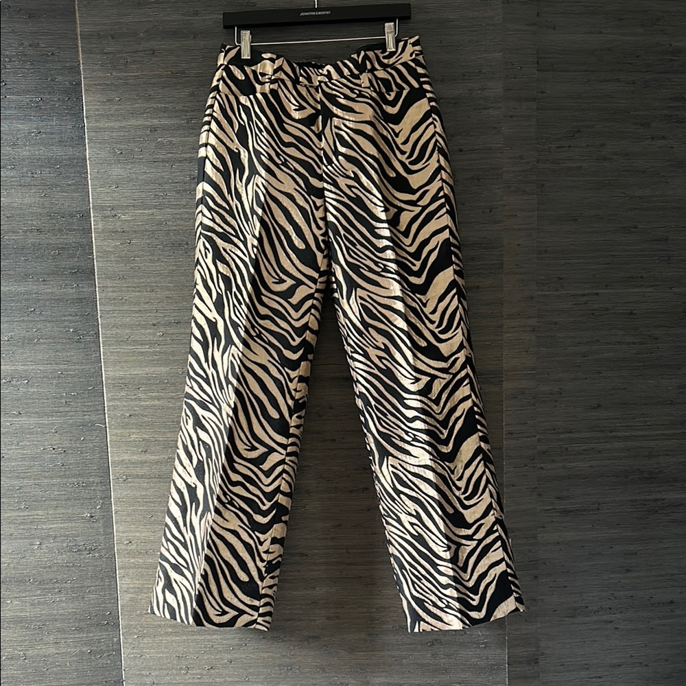Holiday! Banana Republic Zebra Print Wide-Leg Pants - Perfect for Holiday party